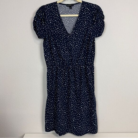 Banana Republic Factory Navy Heart Dress M - Picture 1 of 9